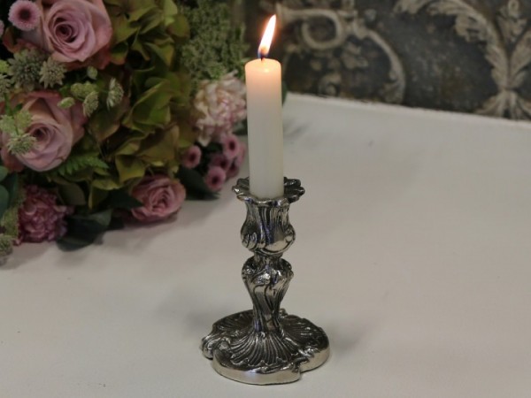 Chic Antique Kerzenhalter in Antik Silber Shabby Landhaus Chic Antique Kerzenhalter in Antik Silber Shabby Landhaus